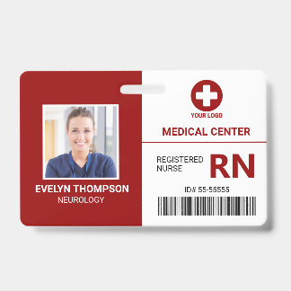 Tarjeta De Identificación Empleado médico de hospital - Identificación del m
