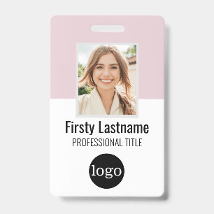 Tarjeta De Identificación Empleado personalizado - Foto, código de barras, l