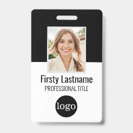 Tarjeta De Identificación Empleado personalizado - Foto, código de barras, l