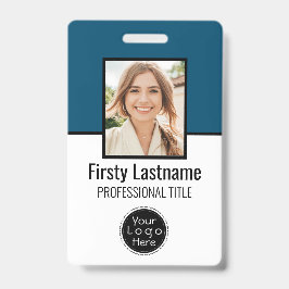 Tarjeta De Identificación Empleado personalizado - Foto, código de barras, l