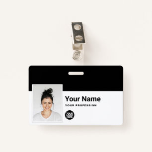 Tarjeta De Identificación Empleado personalizado - Foto, código de barras, l