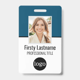 Tarjeta De Identificación Empleado personalizado - Foto, código de barras, l