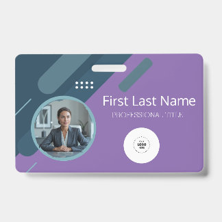 Tarjeta De Identificación Empleado personalizado - Foto, código de barras, l
