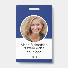 Tarjeta De Identificación Empleado personalizado, foto, código de barras, lo