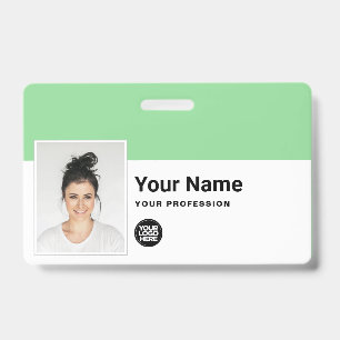Tarjeta De Identificación Empleado personalizado: foto, código de barras, lo