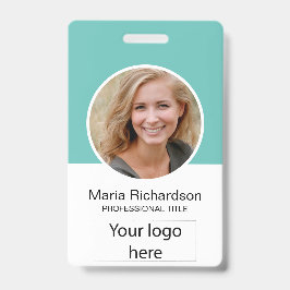 Tarjeta De Identificación Empleado personalizado, foto, código de barras, lo
