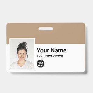Tarjeta De Identificación Empleado personalizado: foto, código de barras, lo