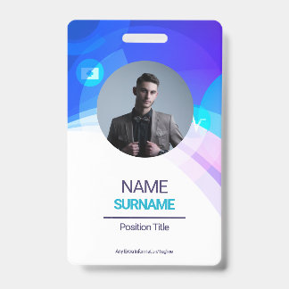 Tarjeta De Identificación Empleado personalizado - Foto, dirección, correo e