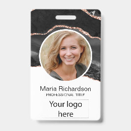 Tarjeta De Identificación Empleado personalizado, foto, logotipo, etiqueta d