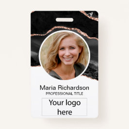 Tarjeta De Identificación Empleado personalizado, foto, logotipo, etiqueta d