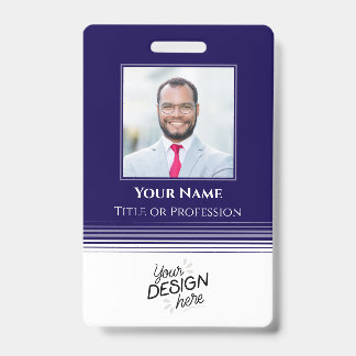 Tarjeta De Identificación Empleado personalizado, foto, nombre, título, logo