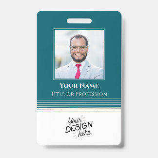Tarjeta De Identificación Empleado personalizado, Foto, Nombre, Título, Logo