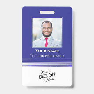 Tarjeta De Identificación Empleado personalizado, foto, nombre, título, logo