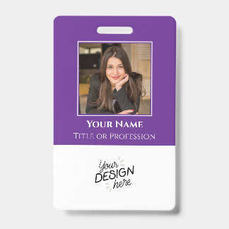Tarjeta De Identificación Empleado personalizado, foto, nombre, título, logo