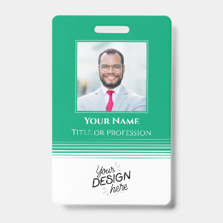 Tarjeta De Identificación Empleado personalizado, Foto, Nombre, Título, Logo