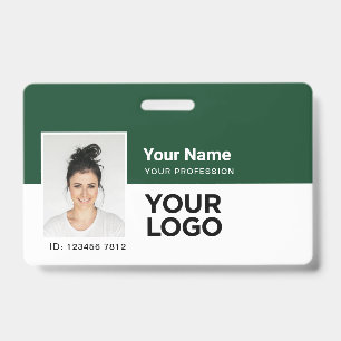 Tarjeta De Identificación Empleado Personalizado Logotipo de nombre de cód