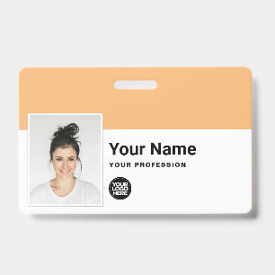 Tarjeta De Identificación Empleado personalizado - Logotipo de nombre de emp