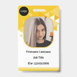 Tarjeta De Identificación Empleado personalizado naranja, identficación pers