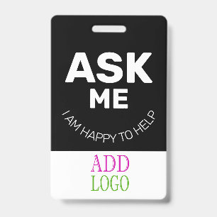 Tarjeta De Identificación Empleado personalizado - Pase de foto - ID de nomb