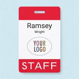 Tarjeta De Identificación Empleado Red ID Nombre de la placa Lanyard Clip Re