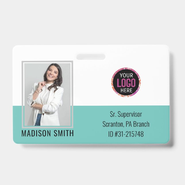 Tarjeta De Identificación Empresa de seguridad de identificación de empleado (Parte frontal)