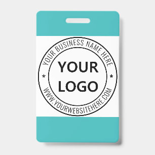 Tarjeta De Identificación Empresa de Sello Personalizado de Logotipo Comerci