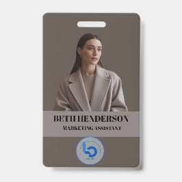 Tarjeta de identificación empresarial | Foto moder