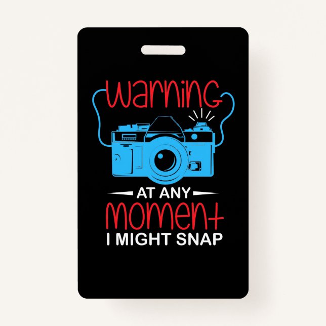 Tarjeta De Identificación En Cualquier Momento, El Fotógrafo Podría Tomarse (Anverso)