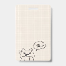 Encantado de verte: Un encantador diseño de gato q