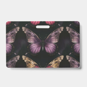 Tarjeta De Identificación Encantador patrón de mariposa