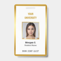 Enfermera BSN Foto Personalizada Nombre