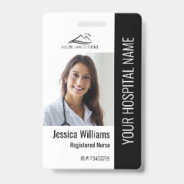 Tarjeta De Identificación Enfermera Registrada RN ID de Foto Médico Trabajo