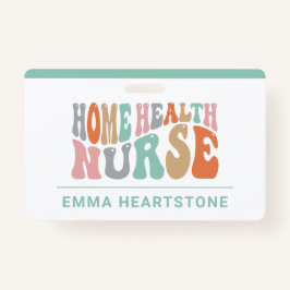 Tarjeta De Identificación Enfermero de cuidado de salud en el hogar