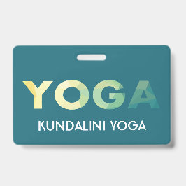 Tarjeta De Identificación Entrenador personal de Yoga Mandala