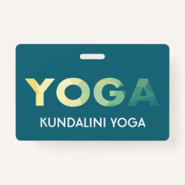 Tarjeta De Identificación Entrenador personal de Yoga Mandala