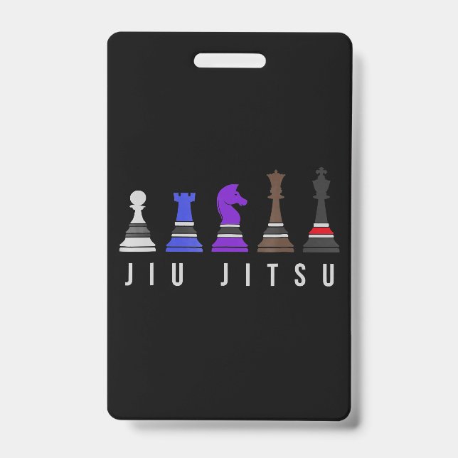 Tarjeta De Identificación entrenamiento de jiu jitsu   ajedrez, regalo  bjj  (Parte frontal)