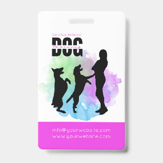 Tarjeta De Identificación Entrenamiento de perros / Entrenador de perros