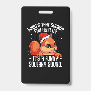 Tarjeta De Identificación Es Un Sonido Gracioso Y Squeaky