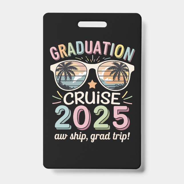 Tarjeta De Identificación Escuadrón de crucero para graduados 2025 (Parte frontal)