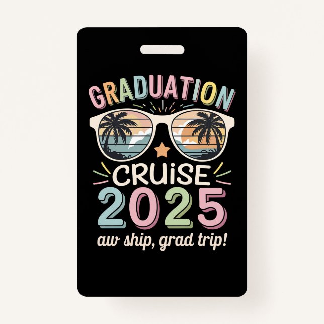 Tarjeta De Identificación Escuadrón de crucero para graduados 2025 (Anverso)