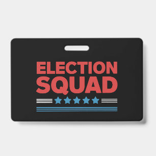 Tarjeta De Identificación Escuadrón Electoral Elecciones 2024 Demócrata Repu