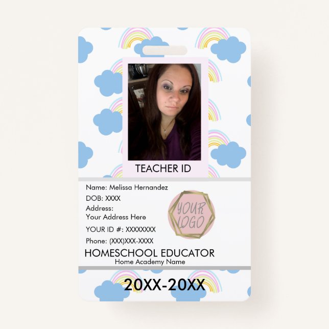 Tarjeta De Identificación Escuela de enseñanza primaria de educación primari (Anverso)