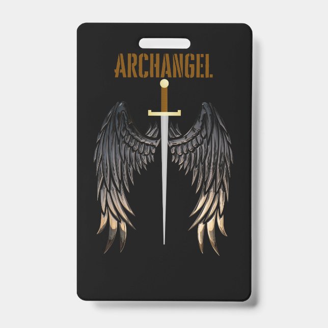 TARJETA DE IDENTIFICACIÓN ESPADA ARCÁNGEL (Parte frontal)