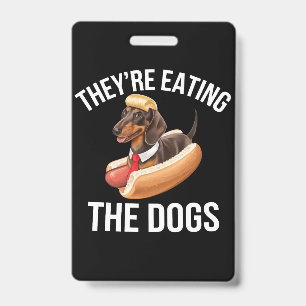 Tarjeta De Identificación Están Comiendo Los Perros Debate Donald Trump 2024