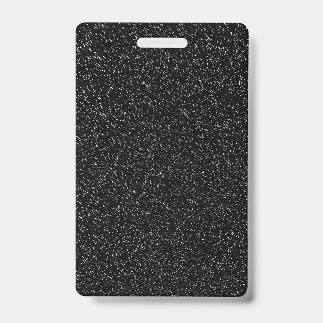 Tarjeta De Identificación Estilo de piedra negra moderna -Espacio- (Parte frontal)