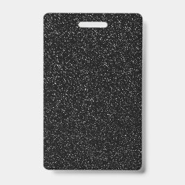 Tarjeta De Identificación Estilo de piedra negra moderna -Espacio-