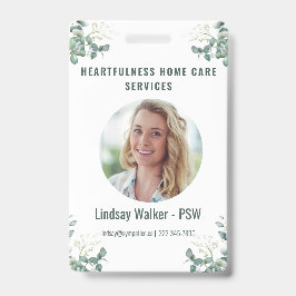 Tarjeta De Identificación Estilo Eucalyptus