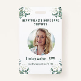 Tarjeta De Identificación Estilo Eucalyptus