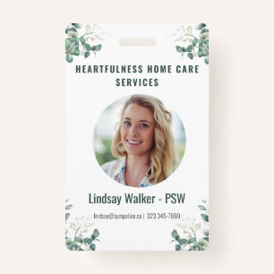 Tarjeta De Identificación Estilo Eucalyptus