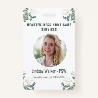 Tarjeta De Identificación Estilo Eucalyptus